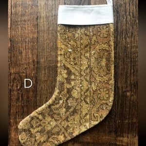 Vintage Turkish Rug Christmas Stocking